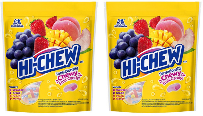 모리나가 하이츄 버라이어티 800g x 2개, 1.6kg, 1개