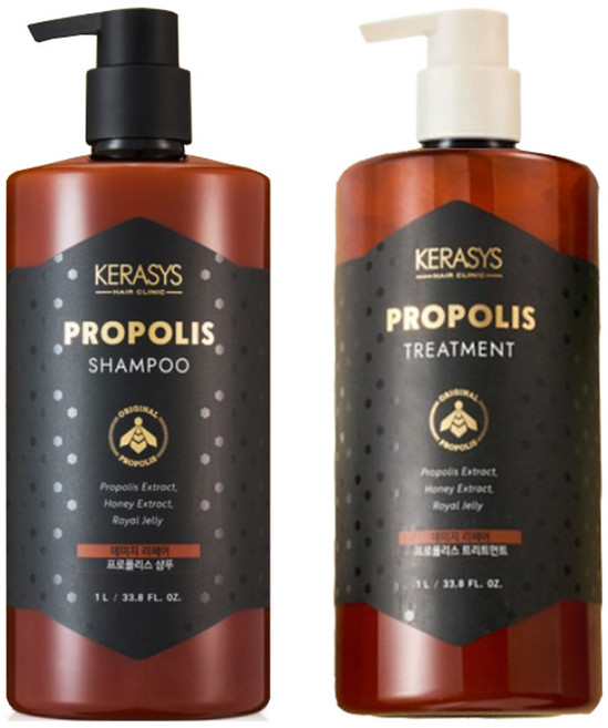 케라시스 프로폴리스 데미지리페어 샴푸 1L 트리트먼트 모발 손상 보호 수분 광택 케어 헤어, 1개
