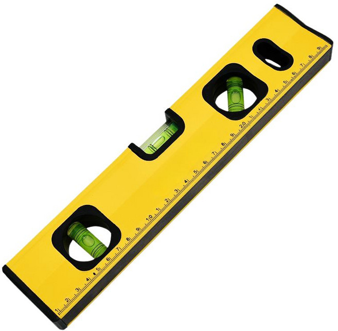 tinduo 자석 알루미늄 수평계 박스빔 레벨 수평대 30cm, 1개