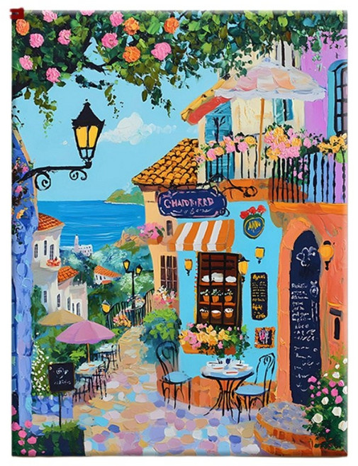 피포페인팅 DIY 명화그리기 유화 그림 그리기 아크릴화 30*40cm, 32타입, 1개