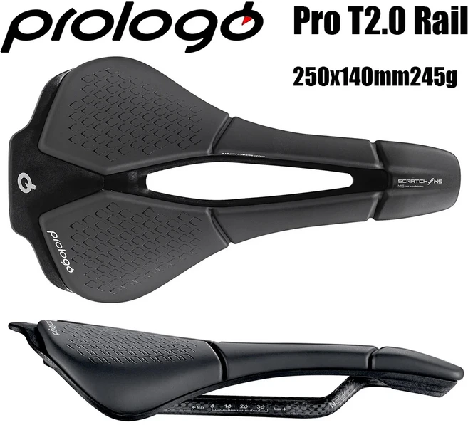 Prologo Scratch M5 Pas Pro T2.0 치수 NDR 143 트라이애슬론용 MTB 도로 자전거 안장 초경량 남여 자전거, 02 Pro T2.0 Rail O2, 1개