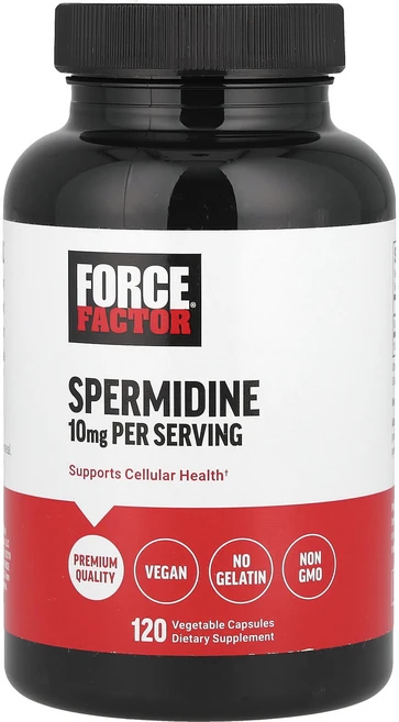 Force Factor 스페르미딘 10mg 베지 캡슐 120정(캡슐 1정당 5mg), ForceFactor스페르미딘10mg베지캡슐120정캡슐, 1개, 120정 - 쿠팡