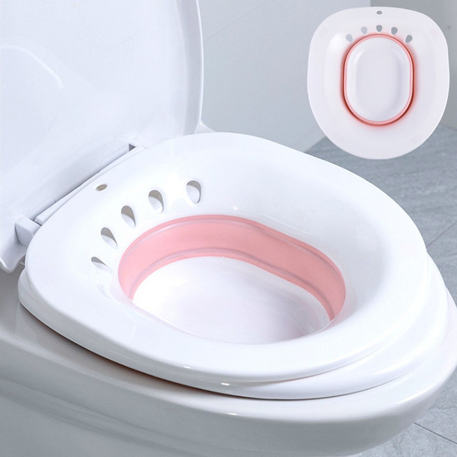 엘홈 가정용 접이식 변기 좌욕기 핑크 좌훈, 핑크(1P), 1개