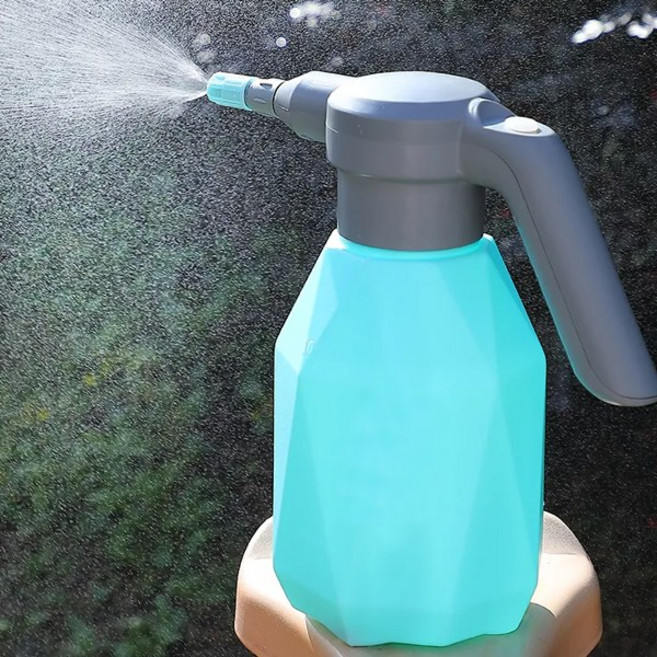 유니즈 2L 충전식 전동분무기 텃밭 화분 가꾸기 농약분무기 전동 자동 압축, 블루, 1개