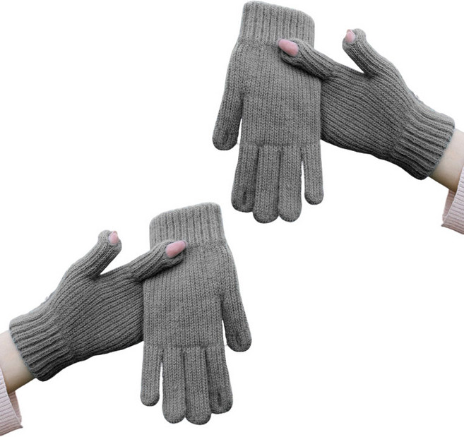 리빙준 숏파스텔 털장갑