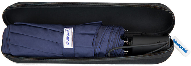 블루골드 물에 젖지않는 우산 접이식 3단 양산겸용