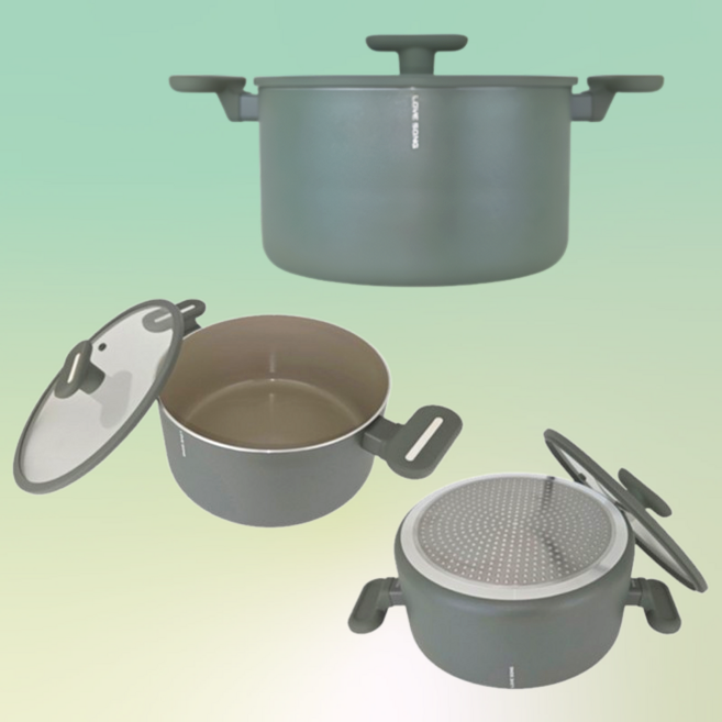 남선 러브송 더 그린 IH 인덕션 세라믹 냄비, 1개, 더그린IH(양수), 20cm