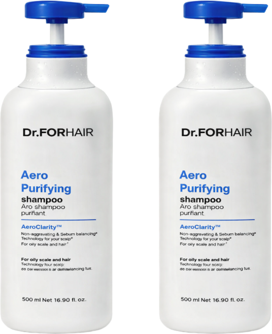 닥터포헤어 폴리젠 비듬 각질케어 샴푸 프레시아로마향, 500ml, 2개