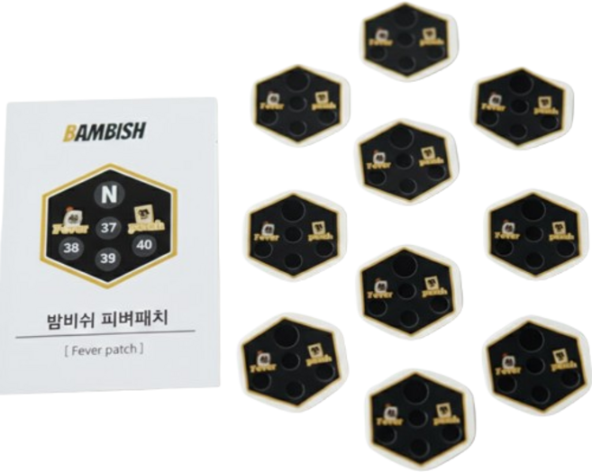 붙이는 스티커 온도계 피버패치 10개입