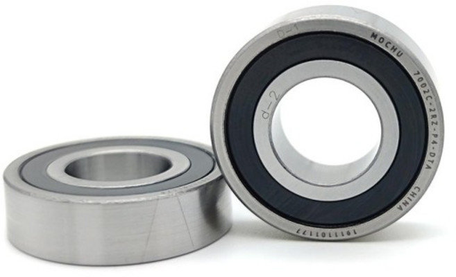 1쌍 MOCHU 7002 2RZ P4 DT A 15x32x9 밀폐형 앵글 콘택트 베어링 스피드 스핀들 CNC ABEC-7