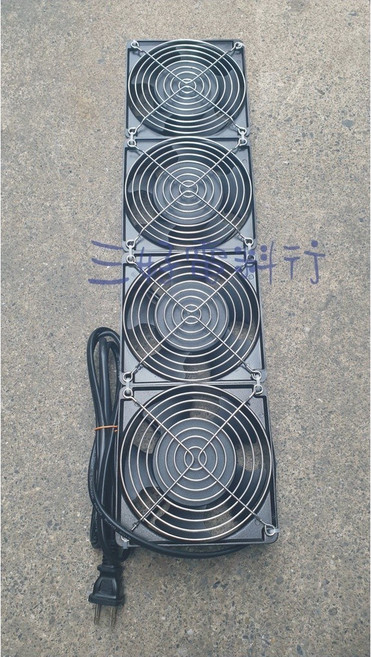 SUPER FAN 散熱排風扇 4吋4連, 4吋4連  無鐵板-精簡版（限宅配）,110v+調速器含開關.送護網.電源線