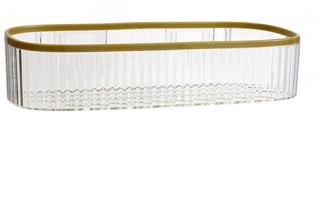 다목적벽걸이형욕실 수납랙 공간 절약형무타공 선반 주방욕실세면용품보관용, 1개, 하얀색곧은