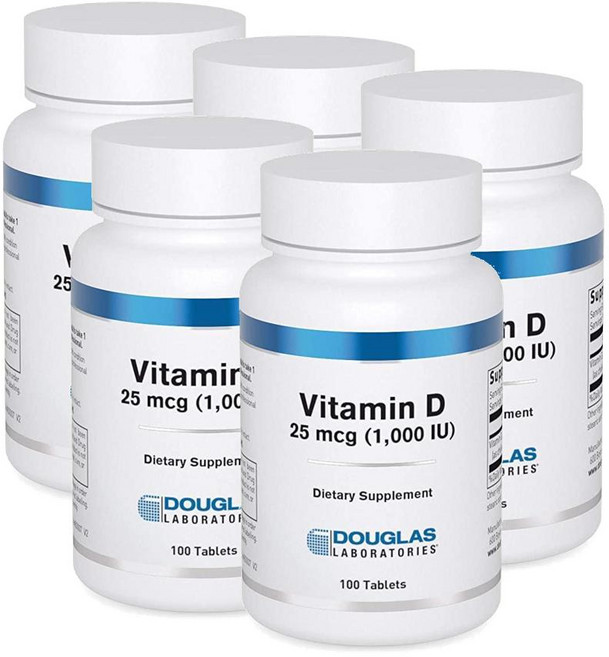 더글라스랩 비타민D 125mcg 1000IU Douglas Laboratories Vitamin D3, 5개, 100정