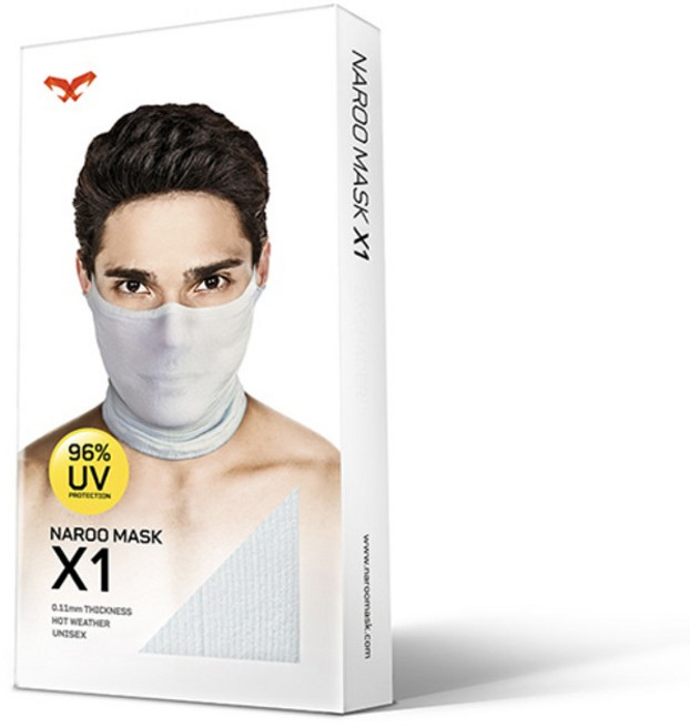 기타 나루 귀걸이형 햇빛가리개 UV차단 스포츠 마스크 X1, 블루/FREE