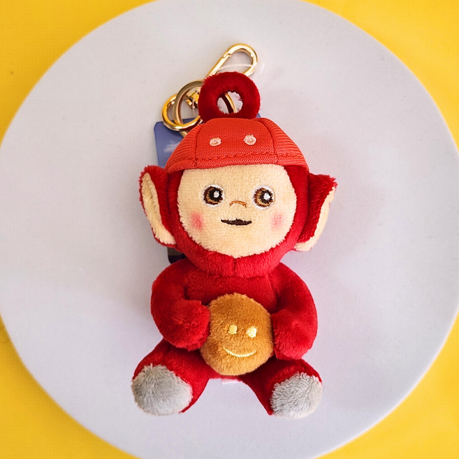 BSC 텔레토비 터비 토스트 인형 키링 열쇠고리 보라돌이 뚜비 나나 뽀 가방고리, 3. 뽀 터비토스트 키링, 1개, 7cm