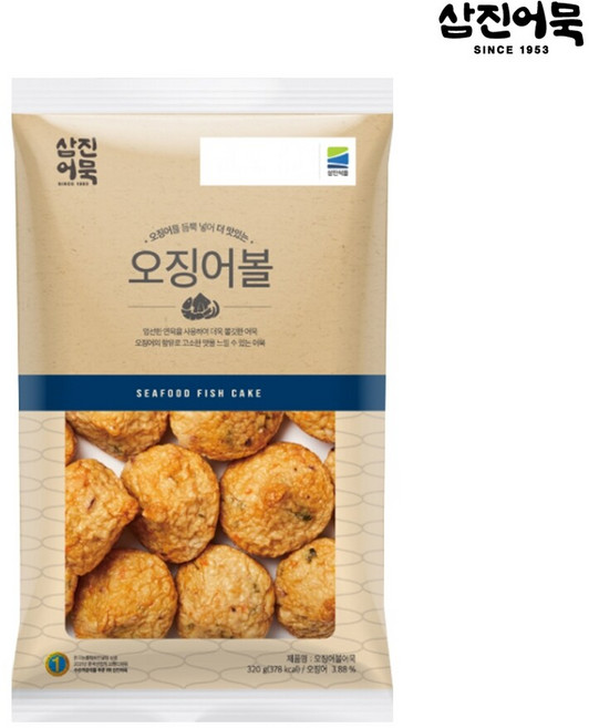 [삼진어묵] 오징어볼 1봉 320g (8개입), 1개