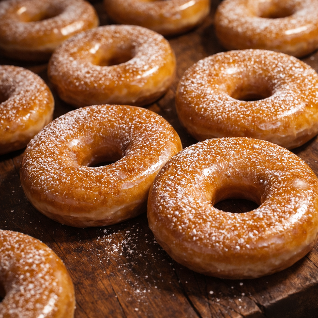 파파 수제도넛 전문 간식용 선물용 단체용 생산 오리지날 눈꽃 글레이즈드 도넛 12개 1박스, 오리지날 도넛(12개), 840g, 1개