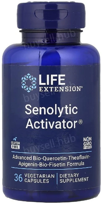 라이프 익스텐션 Senolytic Activator 베지 캡슐 36정, 2개, 1개 - 쿠팡