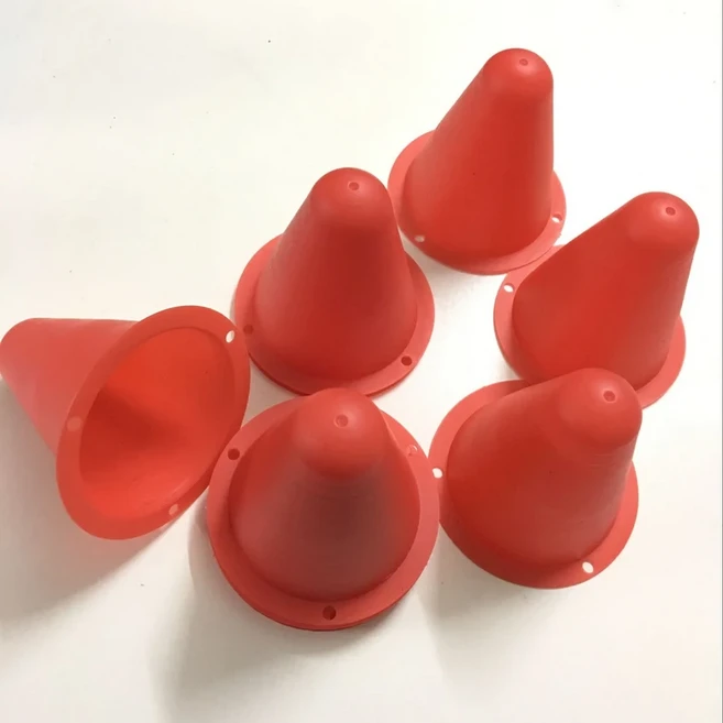 AXSPEED 10PCS 플라스틱 훈련 도로 마커 콘 Pylons 사쿠라 D3 축 SCX10 TRX4 1/10 RC 자동차 트랙터 트럭, 01 Red