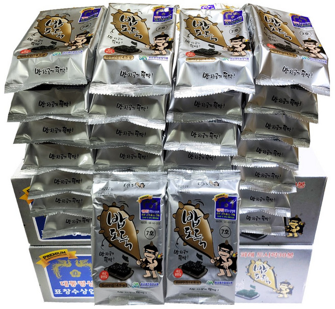 광천중앙식품 밥도둑 파래도시락김, 4g, 30개