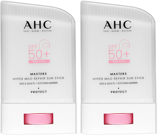 2025 최신상 AHC 마스터즈 하이퍼 마일드 리페어 선스틱, 22g, 2개