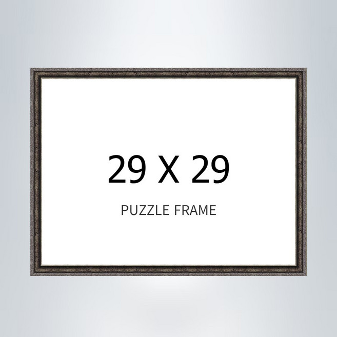 꿈꾸는세상 직소퍼즐 29x29cm 289P 전용액자, 1개, 슬림액자 엔틱실버, 플라스틱