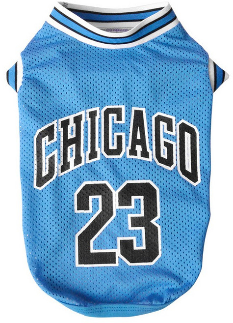 펫보스 반려동물 메쉬 유니폼 저지 티셔츠, 스카이블루, 1개