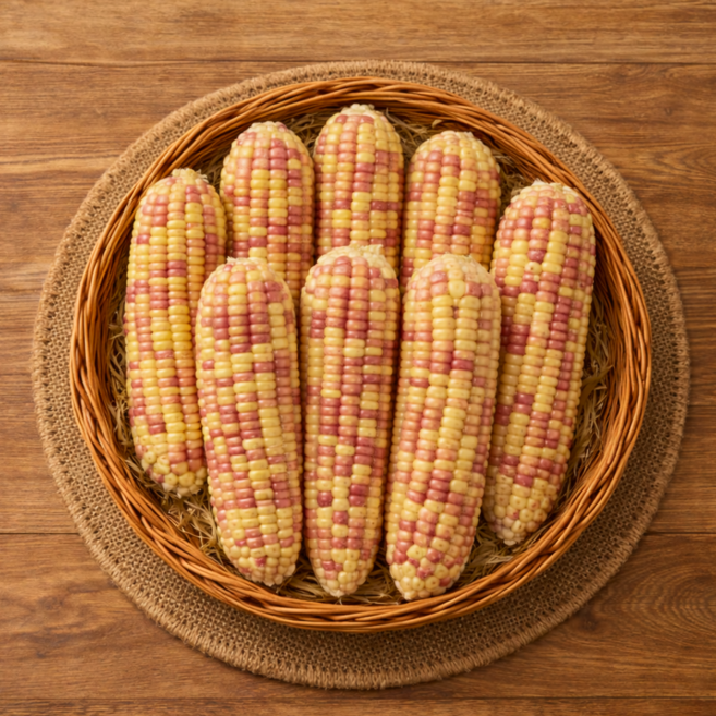 [소소담담] 정말 맛있는 삶은 냉동 옥수수 홍찰 찰옥수수, 10개, 대