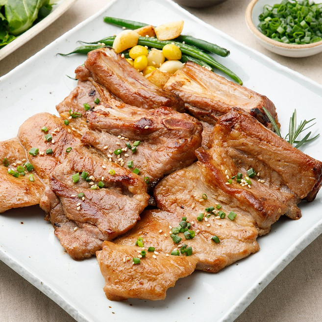 화아담 수제 양념 돼지갈비 1kg 수제갈비 양념갈비 캠핑용고기, 1개