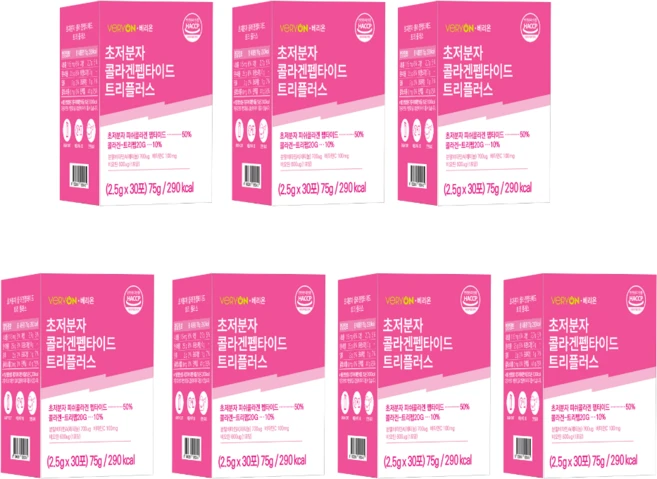 초저분자 피쉬 어린콜라겐 트리 펩타이드 GPH 먹는 피부 콜라겐 300달톤 레티놀 트리펩20G 분말 스틱 30포, 7박스, 30회분 - 쿠팡