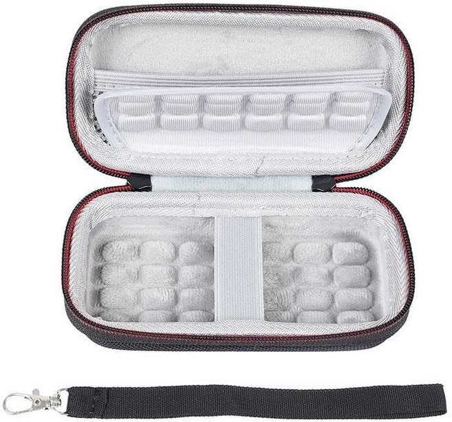 適用於英睿達(Crucial)X8移動固態硬盤保護套硬殻抗壓盒袋, 1個, 黑色【便攜收納包】