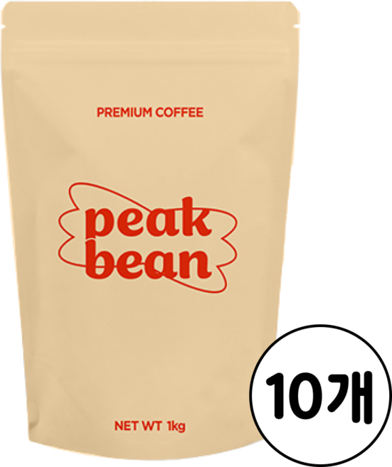 피크빈 고소한 넛넛 블렌드 커피 원두 홀빈, 10개, 1kg, 홀빈(분쇄안함)