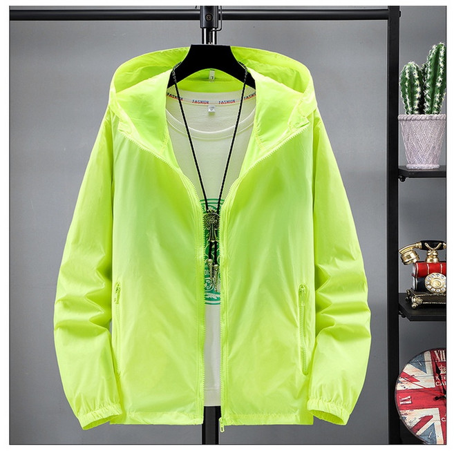 防曬衣/外套 情侶款 大尺碼 男女款素面連帽薄外套 (M~7XL) 夏季透氣