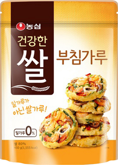 농심 건강한 쌀 부침가루, 450g, 10개