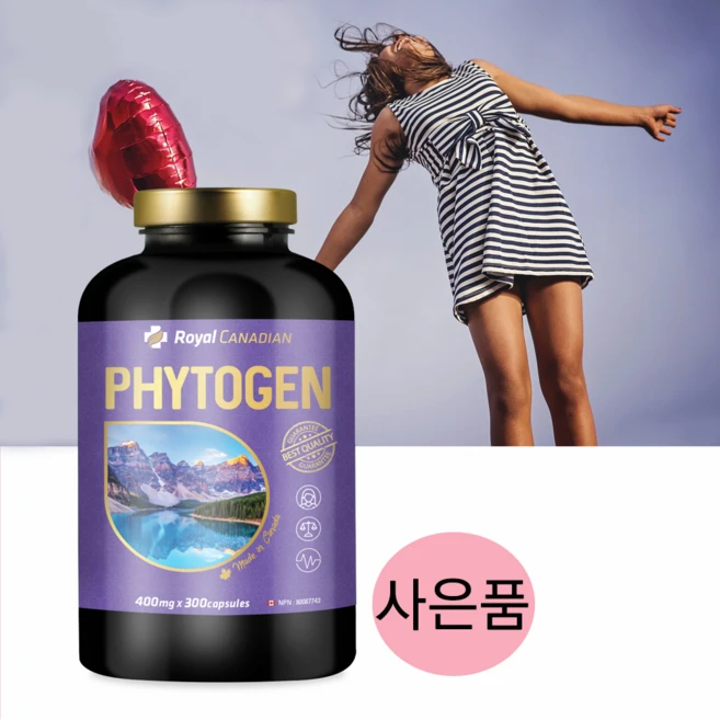 로얄캐네디언 파이토젠 300정 +사은품 갱년기 영양제 알약 여성건강 캐나다 보건부 인증 리그난 에스트로겐, 1개 - 쿠팡