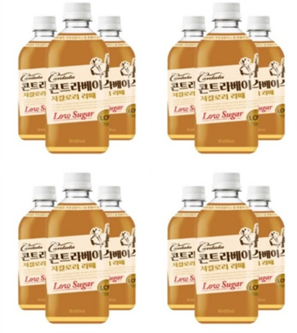 칸타타 콘트라베이스 저칼로리 라떼, 12개, 500ml