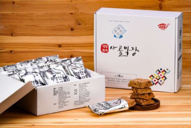 끄리다 실속형(횡성한우) 사골막장 큐브 찌개 밀키트 여행 캠핑 옛날된장 막장 18개입, 17g, 1박스