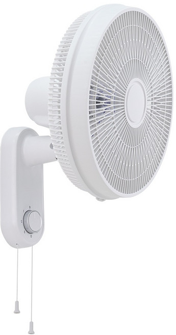 [재리마켓] 저소음 벽걸이 선풍기 5엽 날개 3단 풍속 좌우 자동회전 서큘레이터