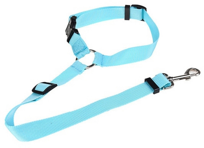 강아지 자동차 안전 벨트 스트랩 조절 가능한 애완견 카시트 벨트 강아지 안전 벨트 하네스 실용적인 강아지 여행 견인 스트랩 리드 클립 애완 동물 제품, 1개