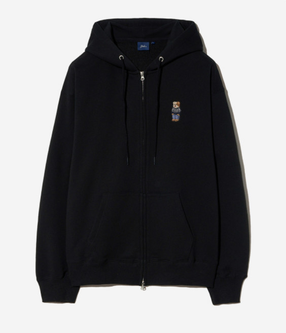 예일 YALE 노르딕 댄 후드집업_블랙