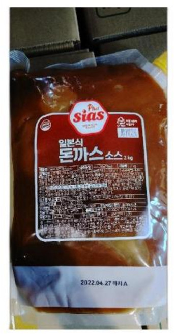 일본식 돈까스소스 시아스, 2kg, 1개