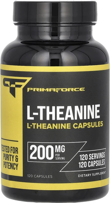 Primaforce l-테아닌 200mg 캡슐 120정, Primaforce l테아닌 200mg 캡슐 120정, 1개 - 쿠팡