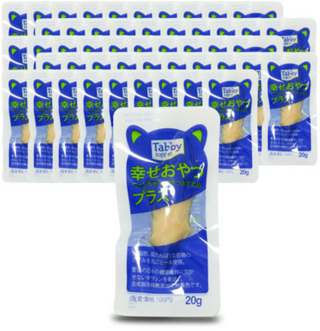 테비토퍼 닭가슴살 플러스 고양이간식, 닭가슴살맛, 20g, 50개