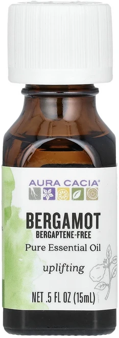 Aura Cacia 베르가못 베르갑텐 없음 업리프팅 0.5 액량 온스 (15ml) Cacia (아우라 카시아), 15ml, 1개 - 쿠팡