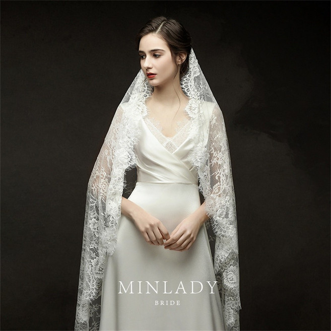 708090 여성 프렌치 심플 결혼식 웨딩드레스