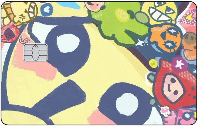 다마고치 파라다이스 마메치 메메치 구치파치 캐릭터 교통카드 체크카드 신용카드 티머니 카드 스티커 커스텀, 일반 (Big Chip), 19-1PCS