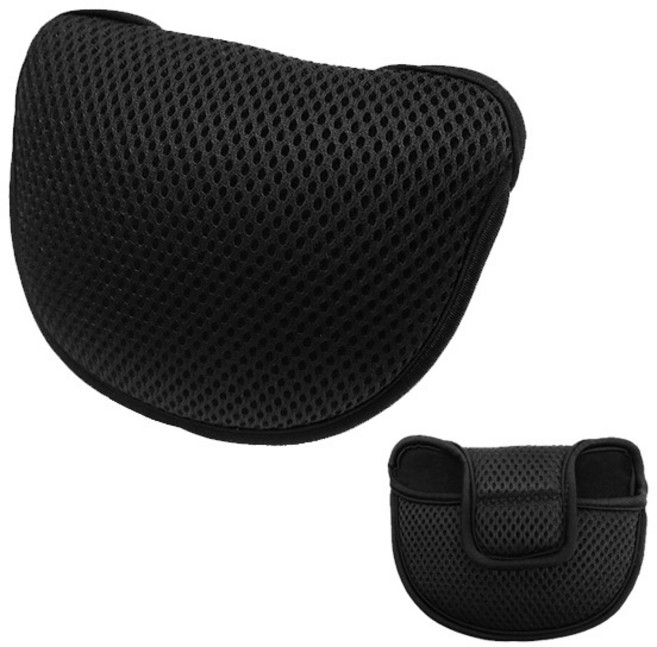 말렛 하드쿠션 헤드커버, 1개, 블랙