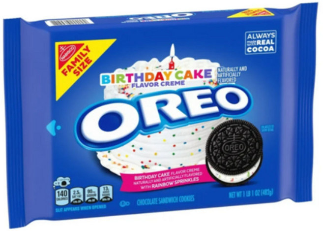 오레오 초콜릿 샌드위치 쿠키 버스데이 케이크 맛, 1개, 482g