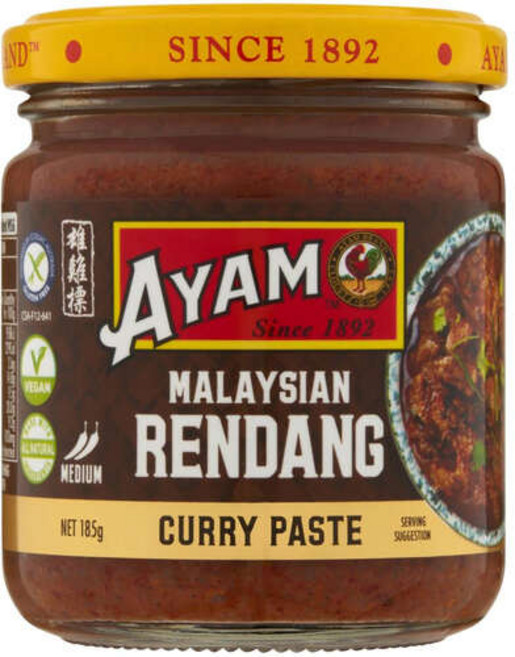 Ayam 아얌 말레이시안 렌당 커리 소스 페이스트 185g 2팩
