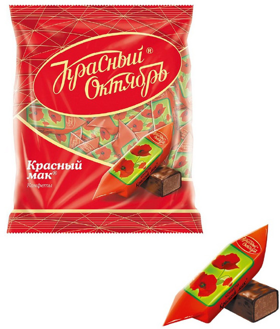 Red October 레드옥토버 러시아 초콜릿 Krasniy mak 250g, 1개